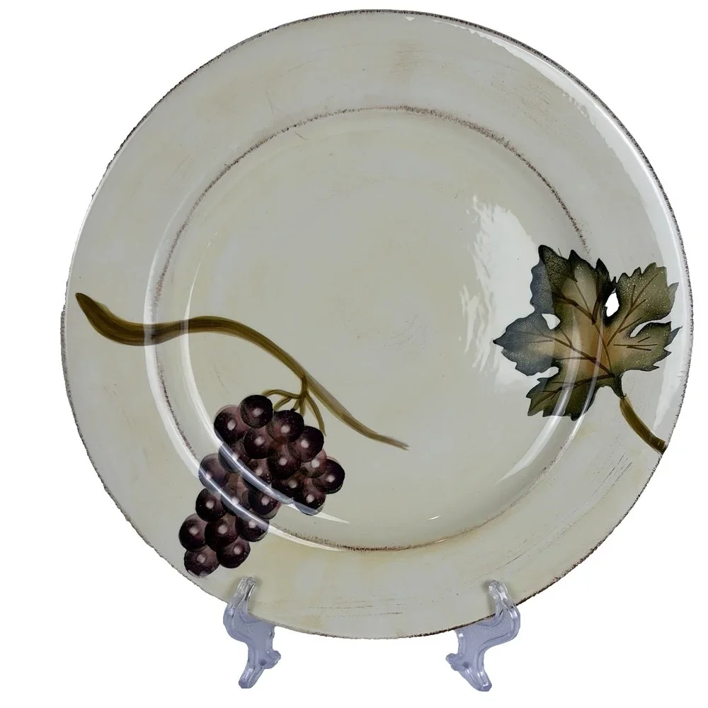 Tabletops Unlimited‎ Villa Grande 4 Hand Painted 12 1/2